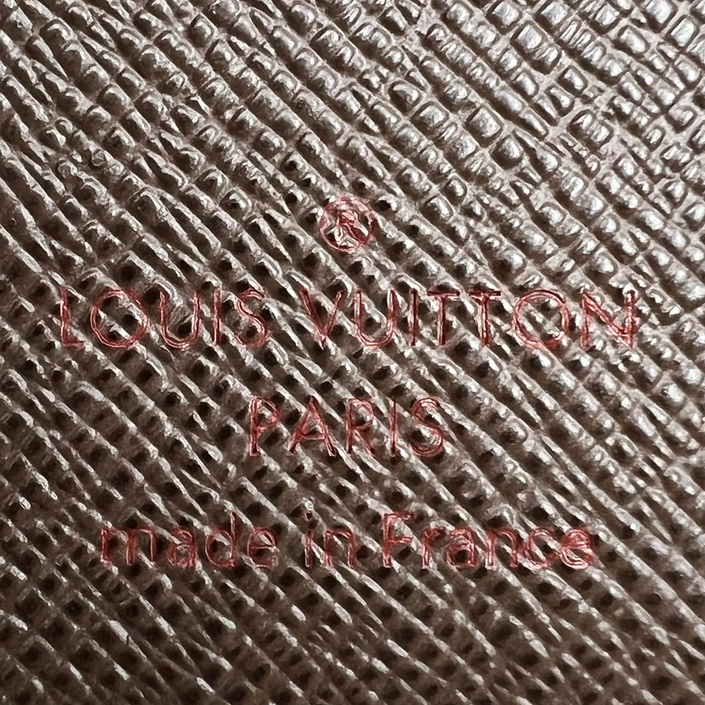 Damier Ebene Checkbook Cover Wallet