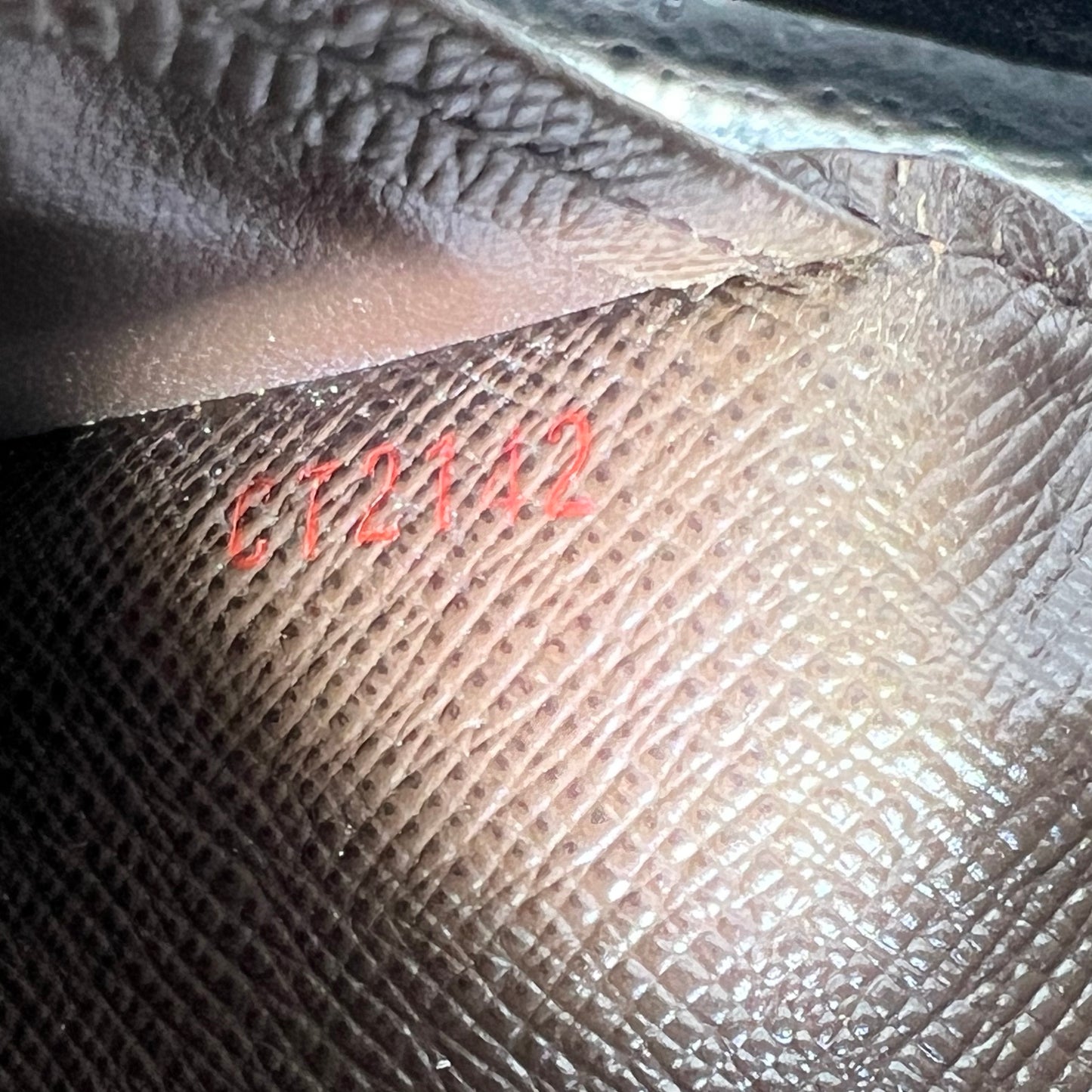 Damier Ebene Checkbook Cover Wallet