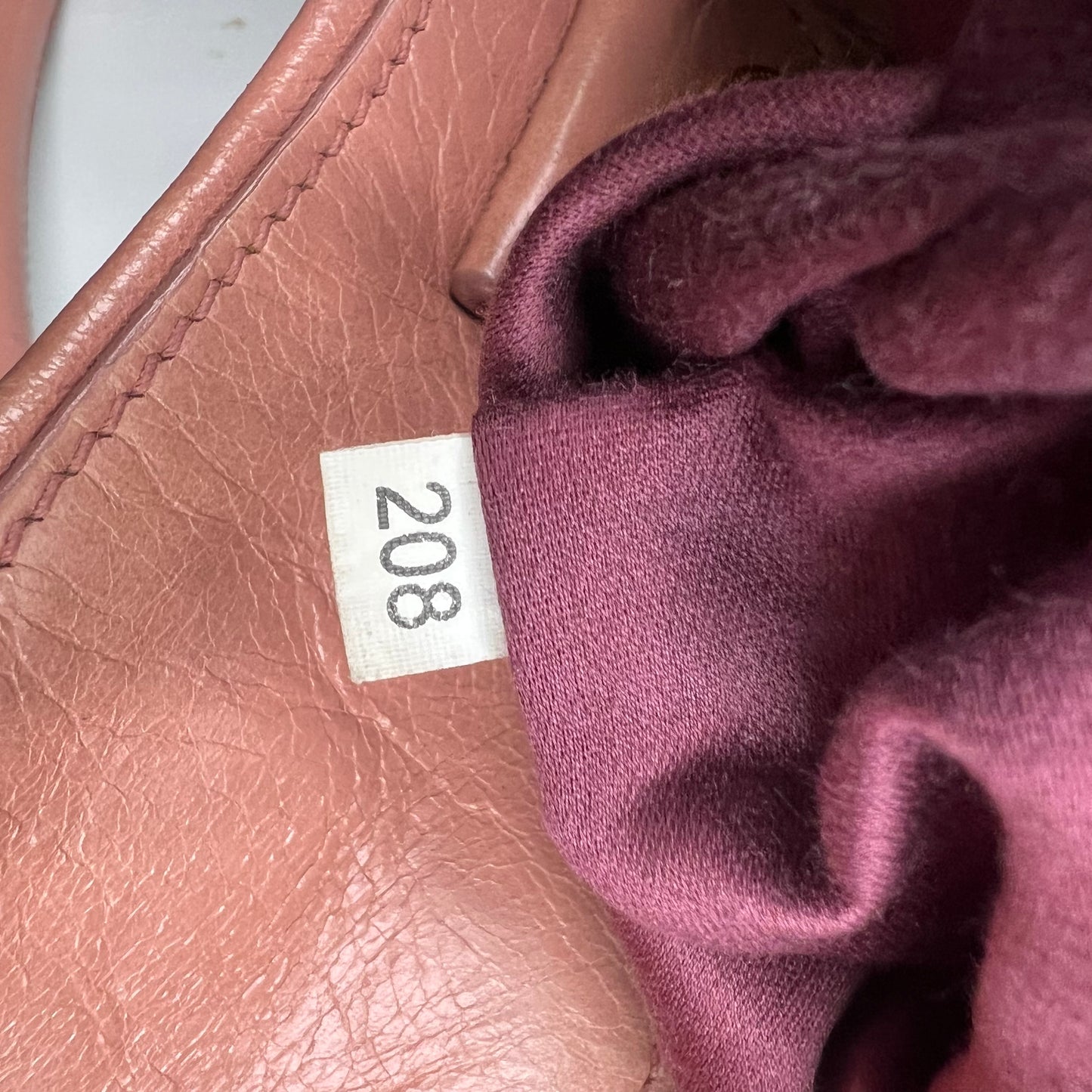 Pink Leather Bow Shoulder Bag
