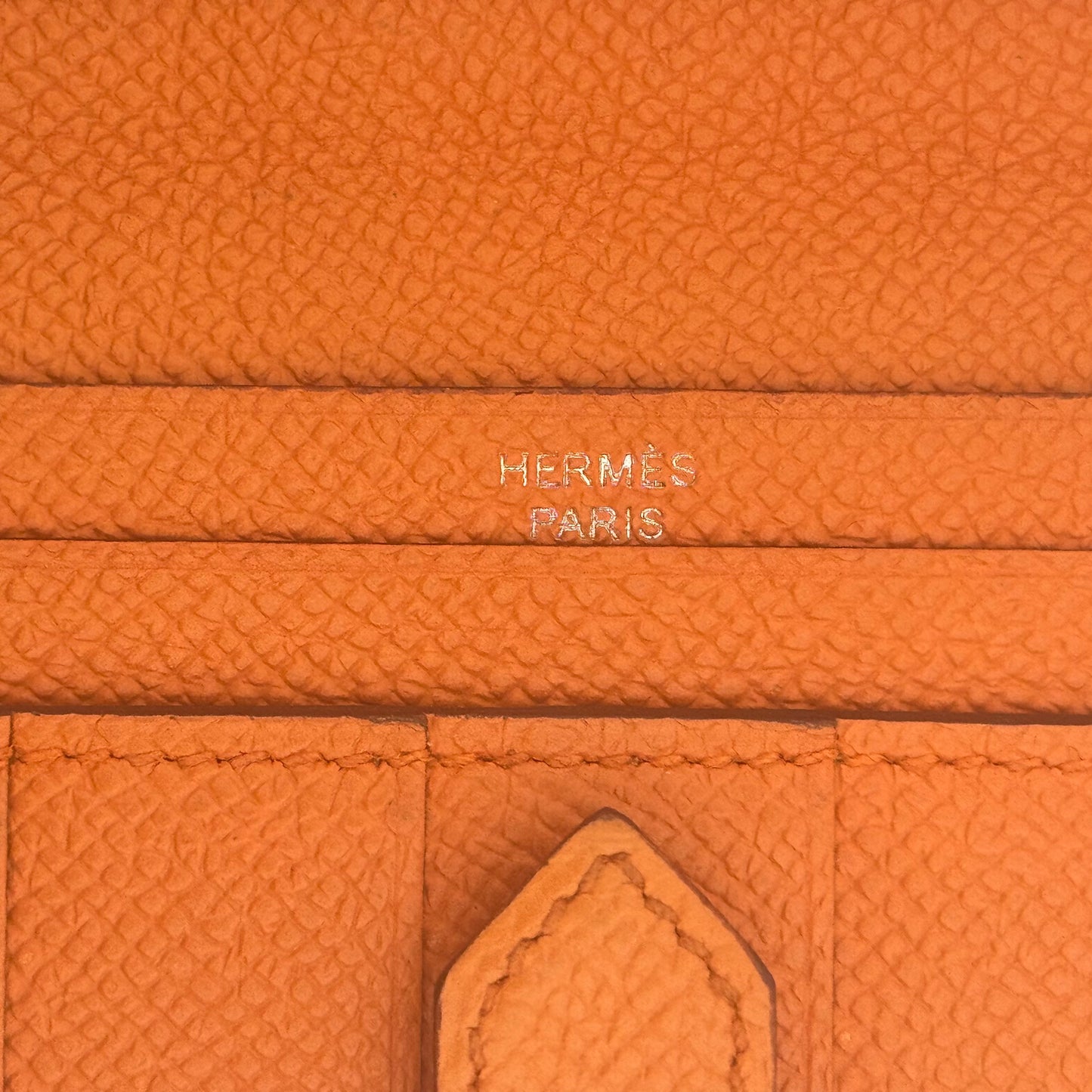 Béarn leather wallet Orange