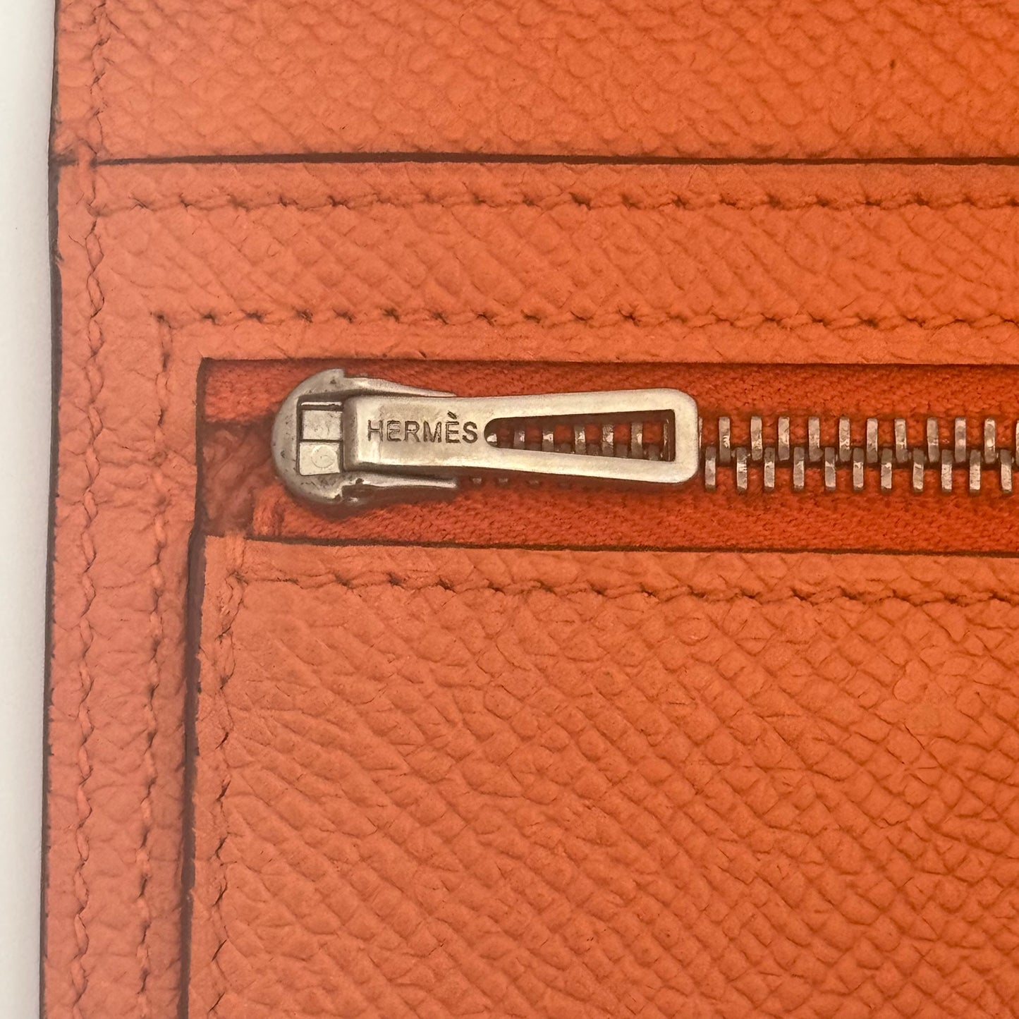 Béarn leather wallet Orange