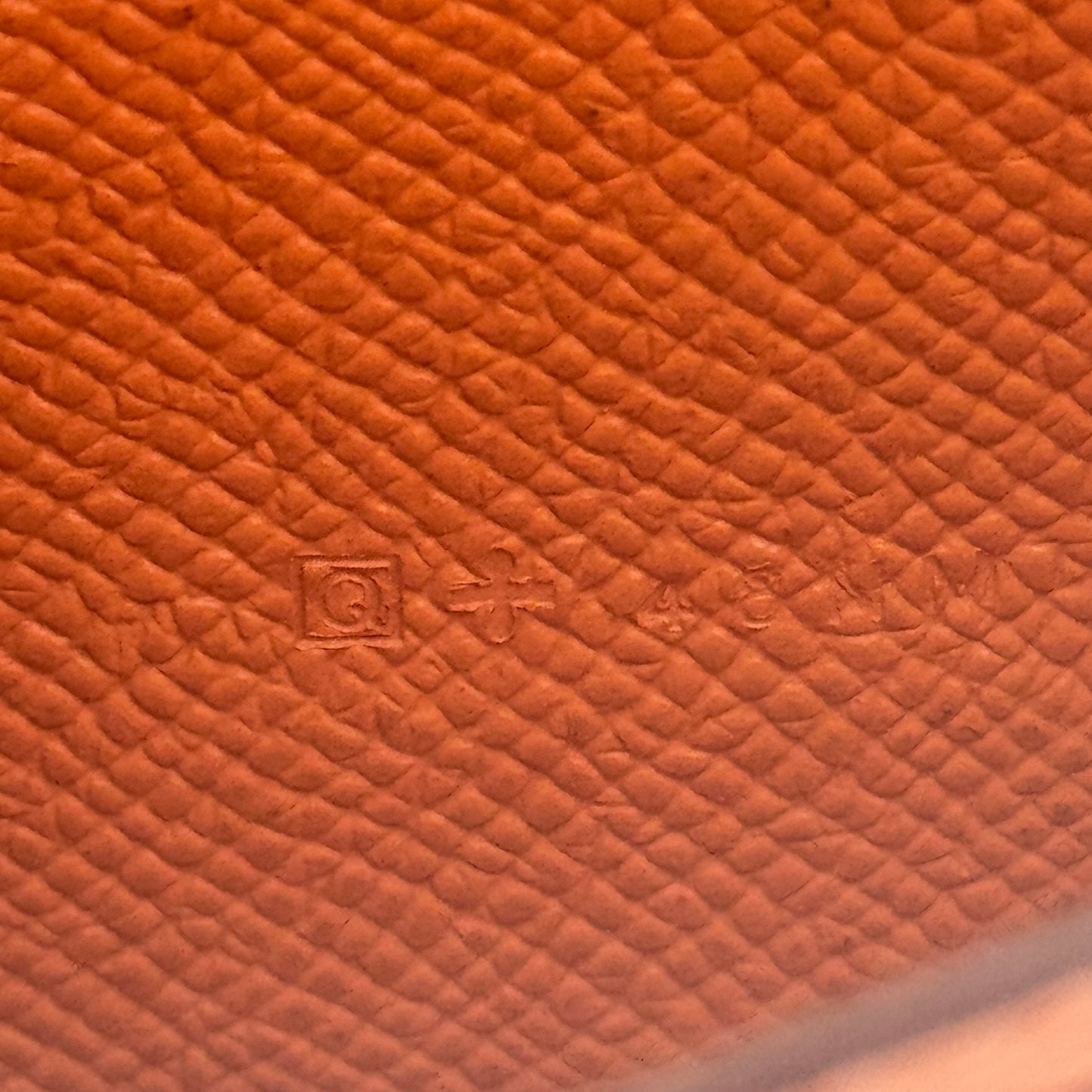 Béarn leather wallet Orange