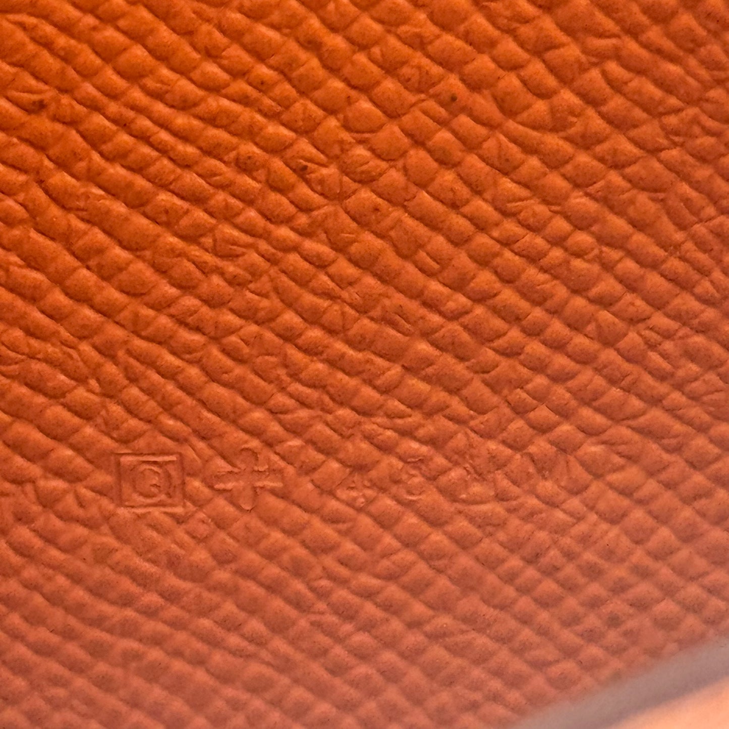 Béarn leather wallet Orange
