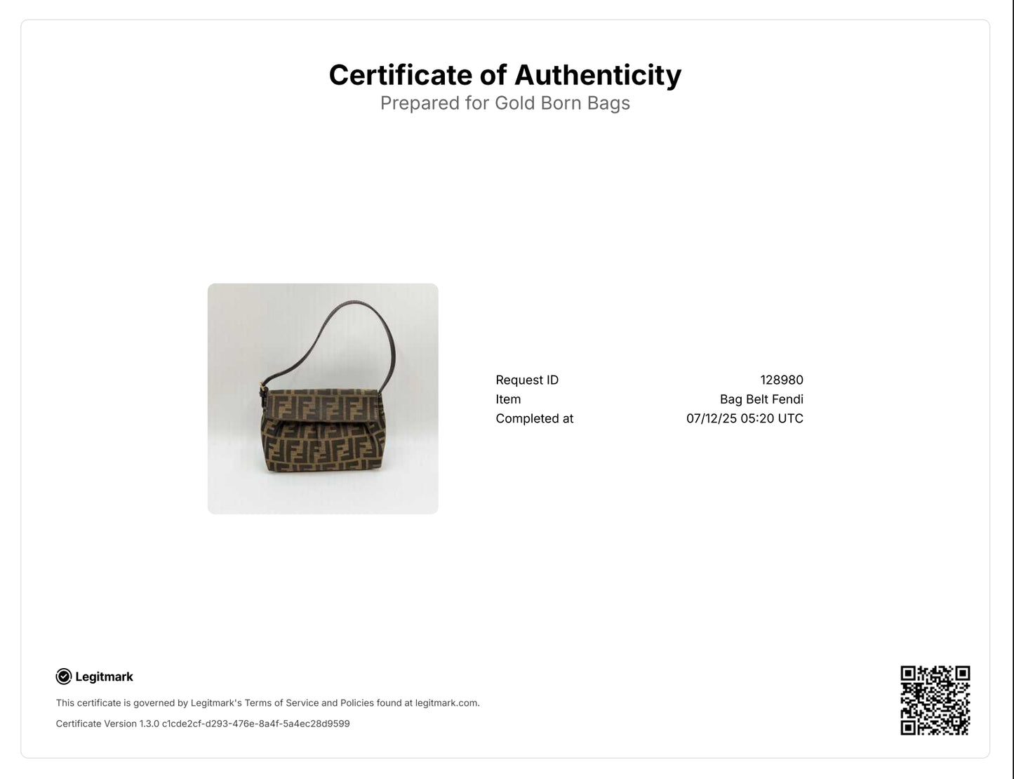Zucca Canvas Baguette Shoulder Bag