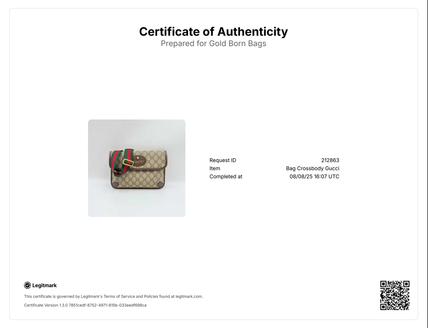 Neo Vintage Flap Belt Bag GG Coated Canvas