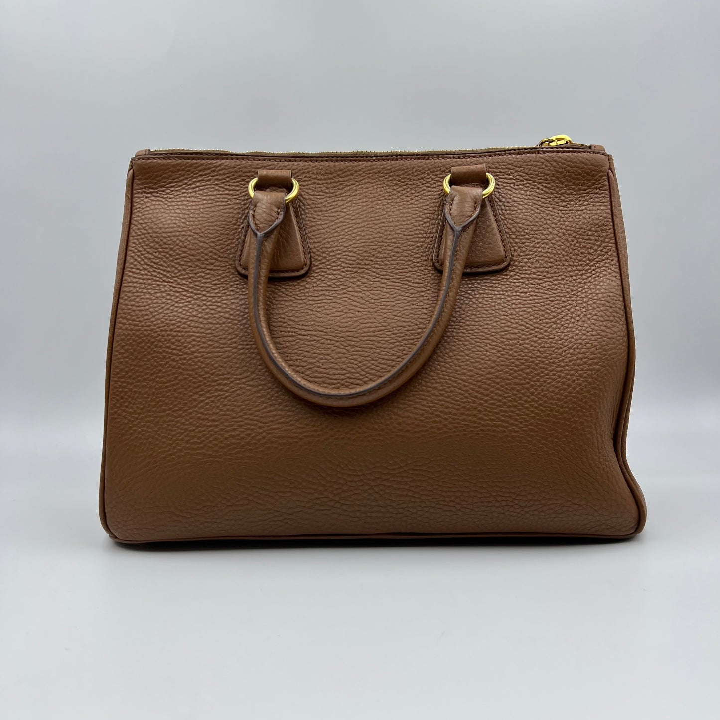 Vitello Daino Leather Galleria Double Zip