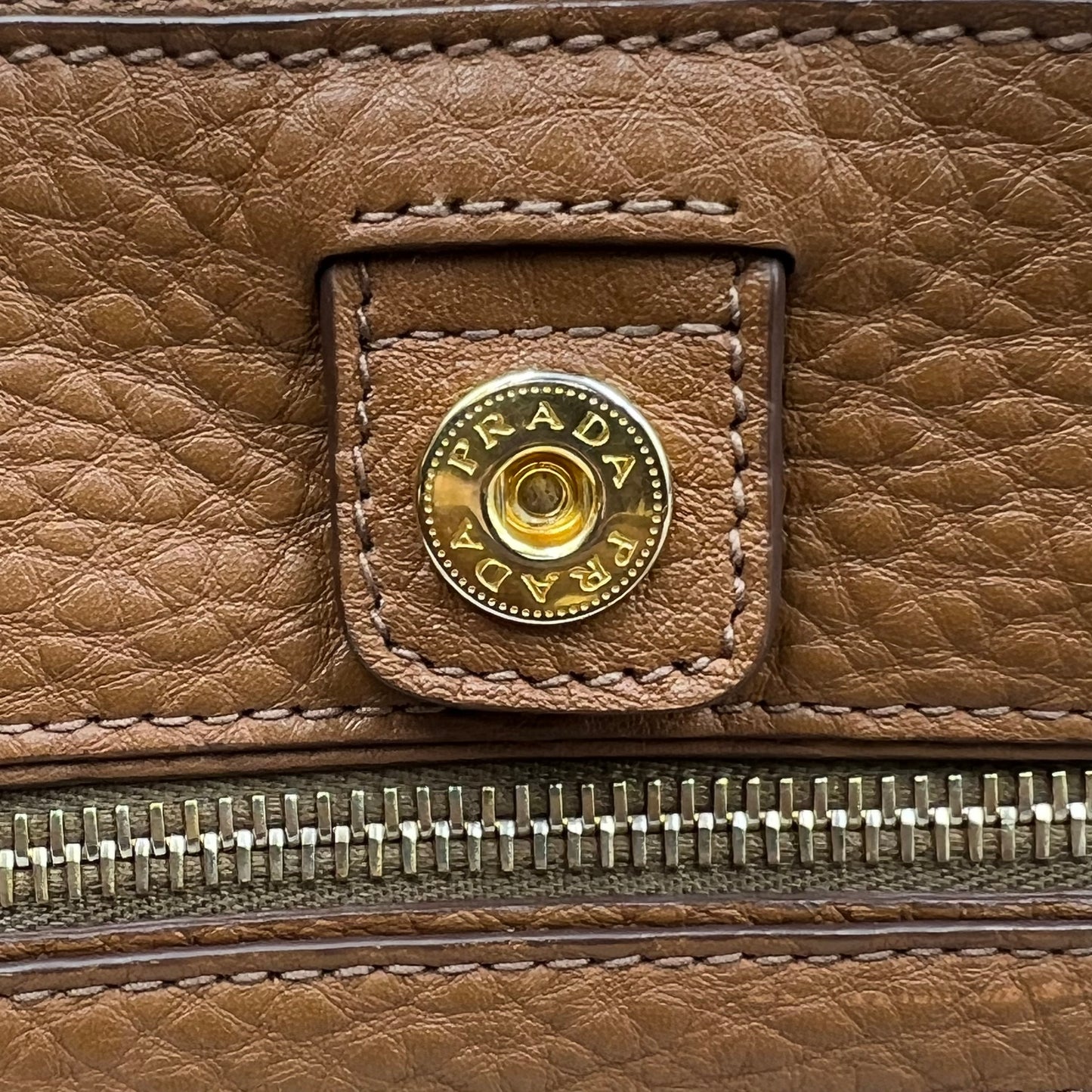 Vitello Daino Leather Galleria Double Zip