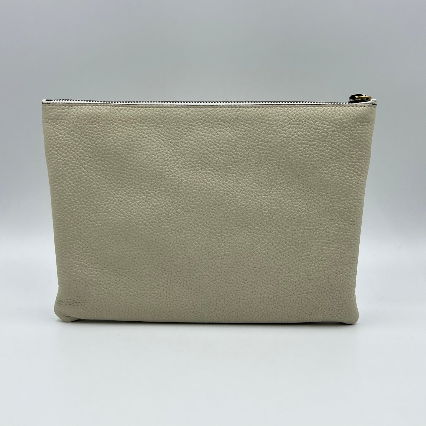 Leather Blind For Love clutch bag