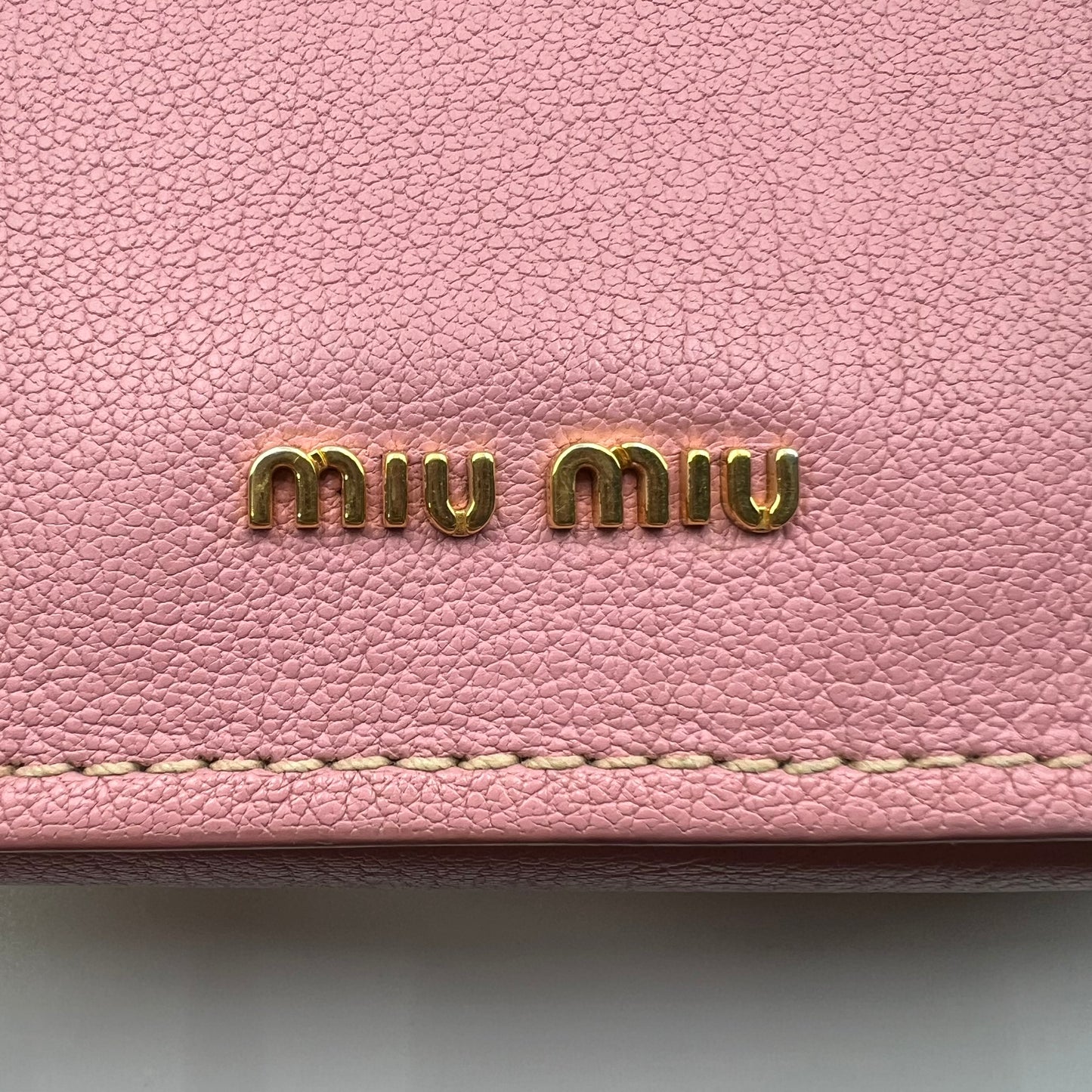 Pink Madras Leather Pushlock Flap Shoulder Bag