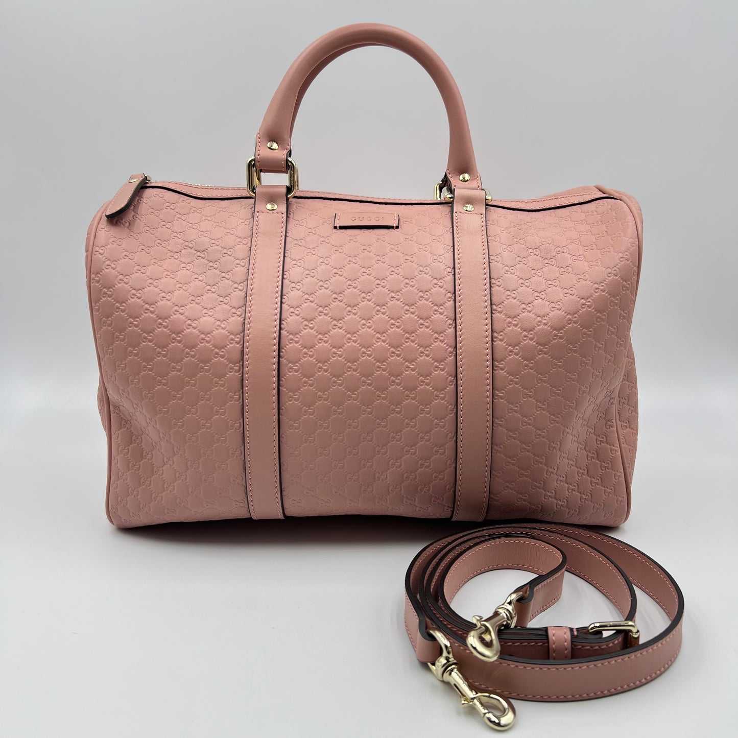 Joy Boston Bag Microguccissima Leather Medium