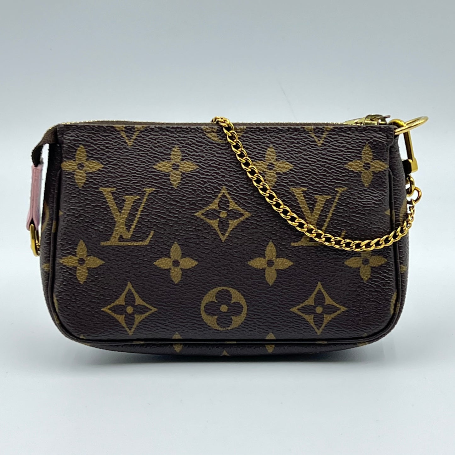 Monogram 2016 Christmas Animation Mini Pochette Accessories Rose Ballerine