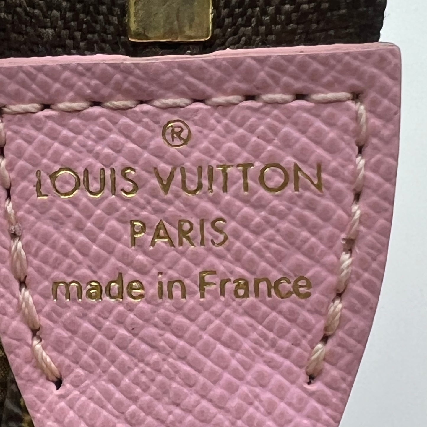 Monogram 2016 Christmas Animation Mini Pochette Accessories Rose Ballerine