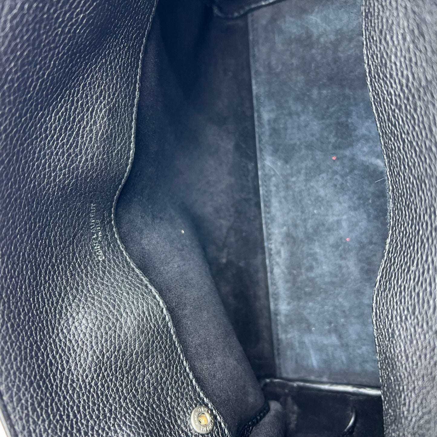 Leather Sac De Jour Baby Black