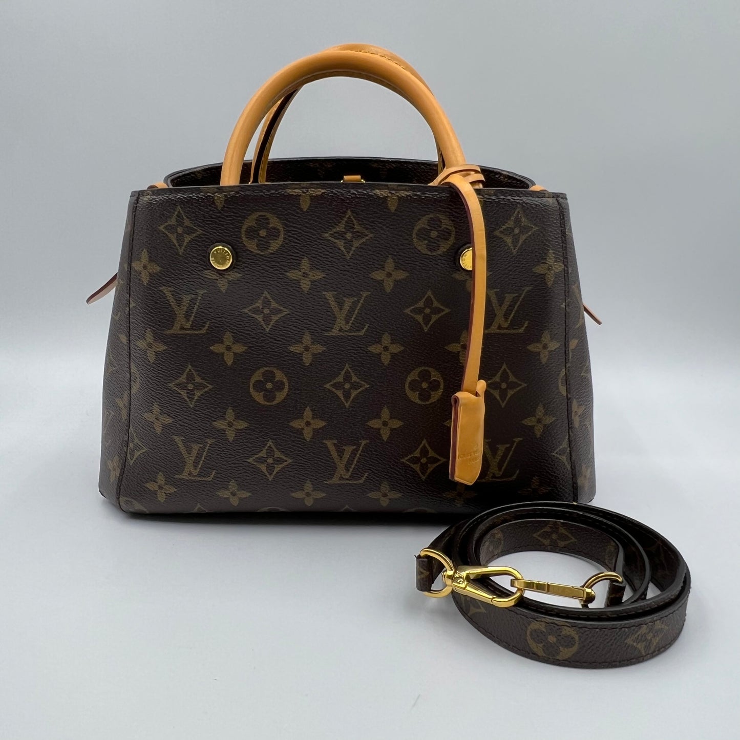Louis Vuitton Montaigne cloth handbag BB