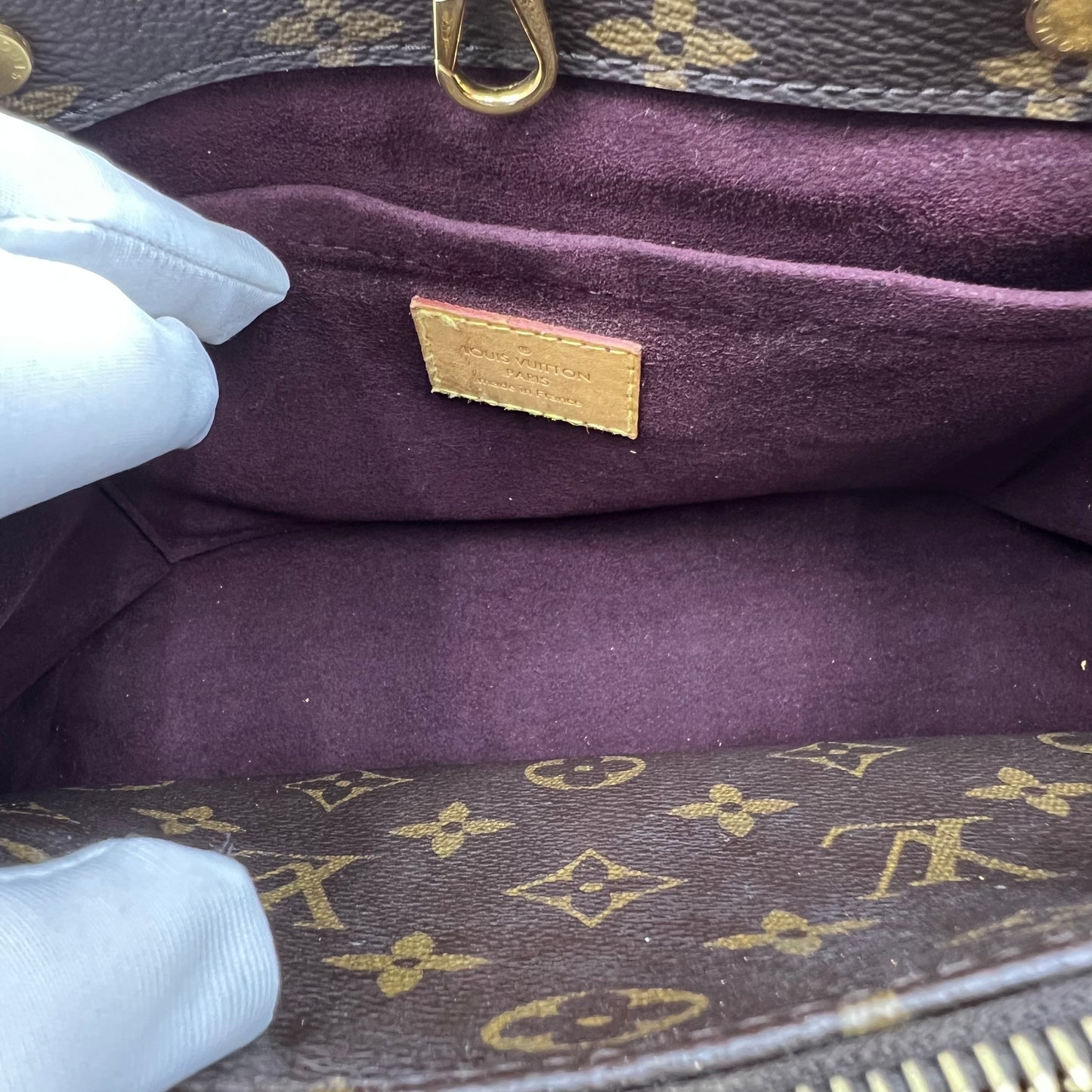 Louis Vuitton Montaigne cloth handbag BB
