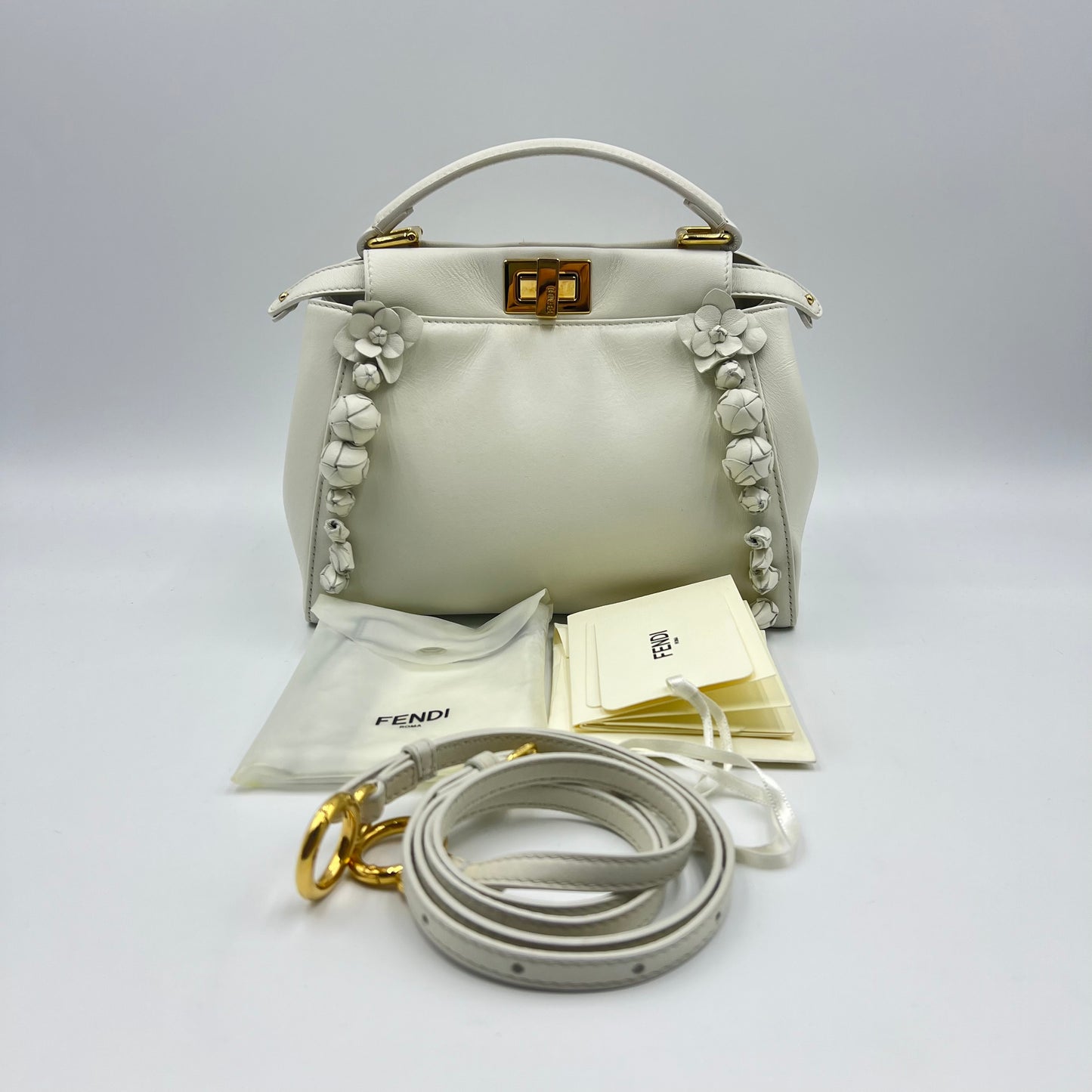 Fendi Peekaboo leather handbag