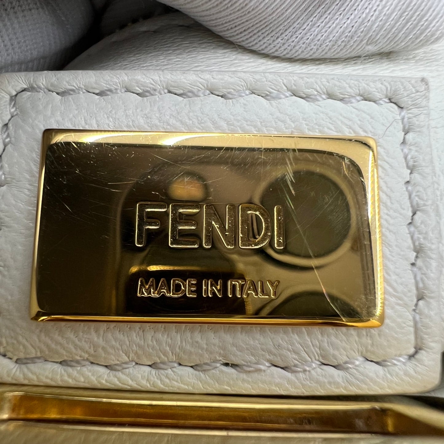 Fendi Peekaboo leather handbag