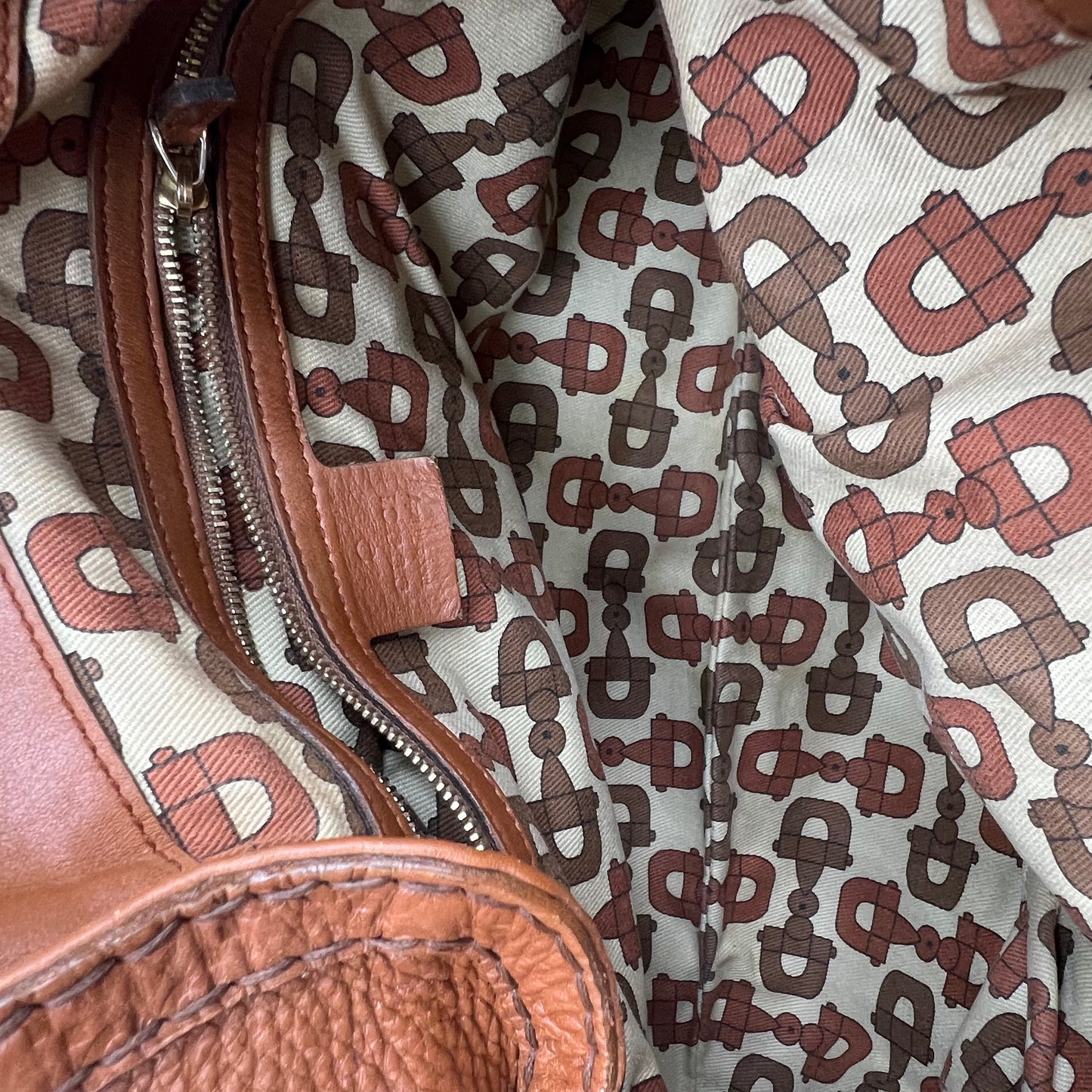 Gucci Brown Guccissima Indy Large Shoulder Bag