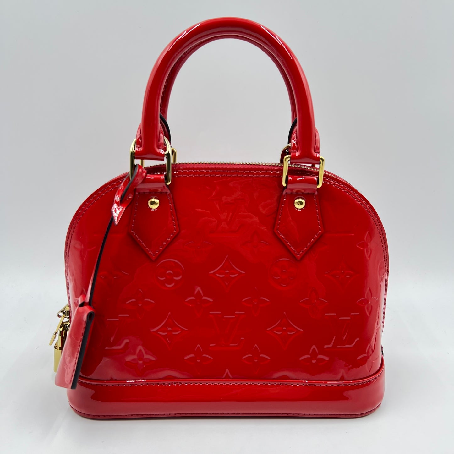 Vernis Patent Leather Alma BB Cherry