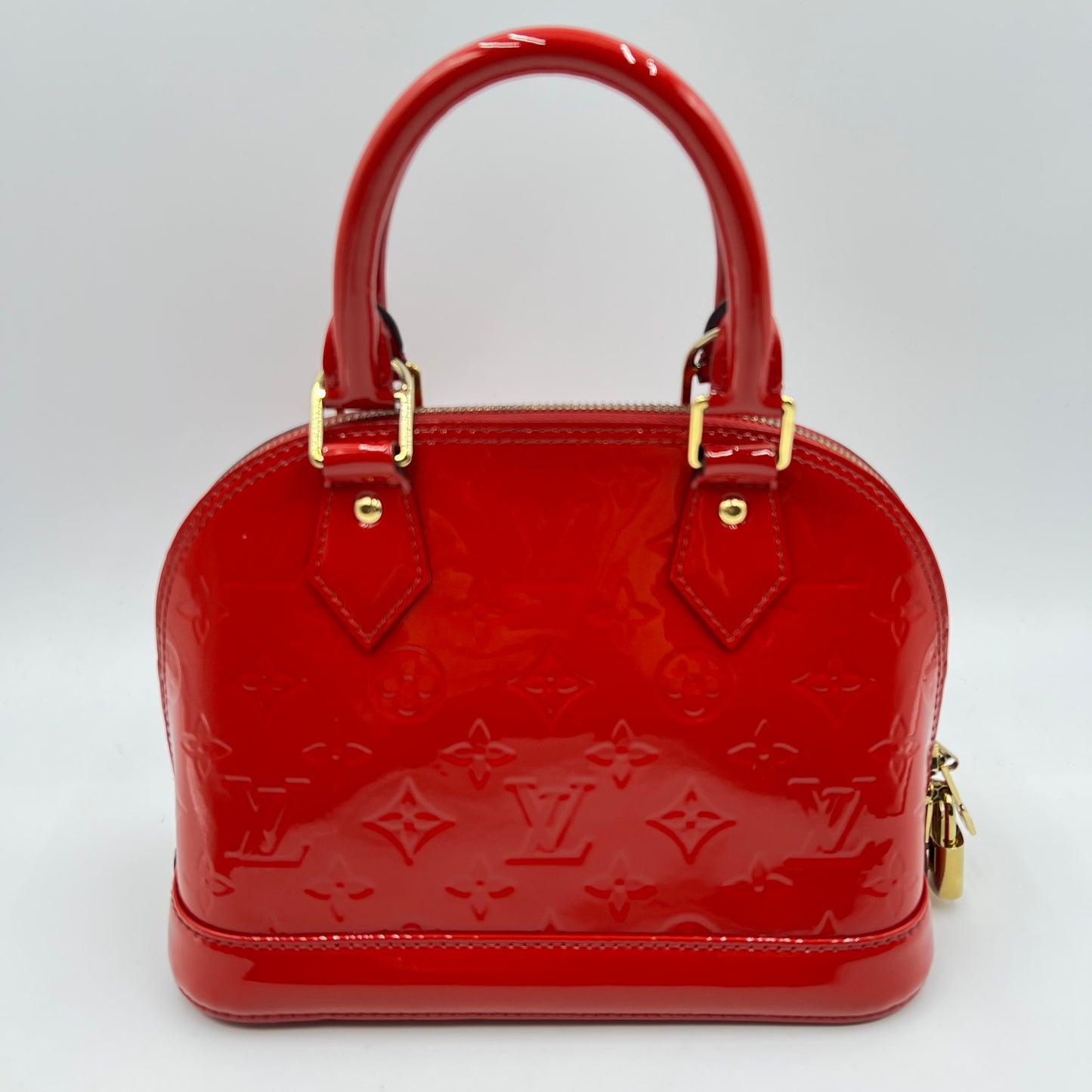 Vernis Patent Leather Alma BB Cherry