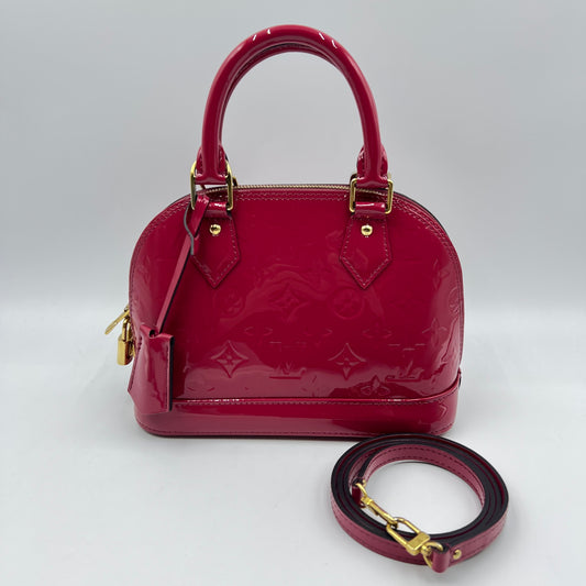LOUIS VUITTON Vernis Alma BB Fushsia