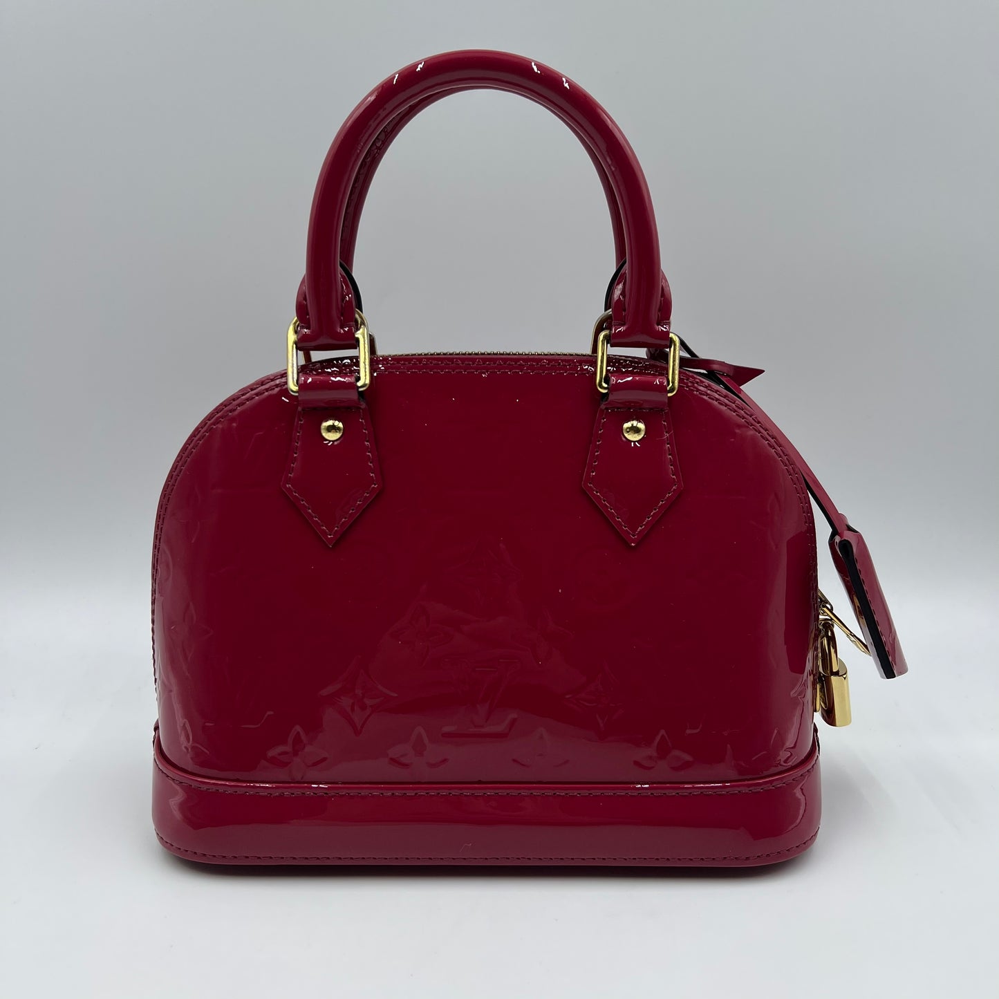 LOUIS VUITTON Vernis Alma BB Fushsia