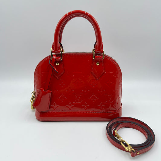 LOUIS VUITTON Vernis Alma BB Cherry