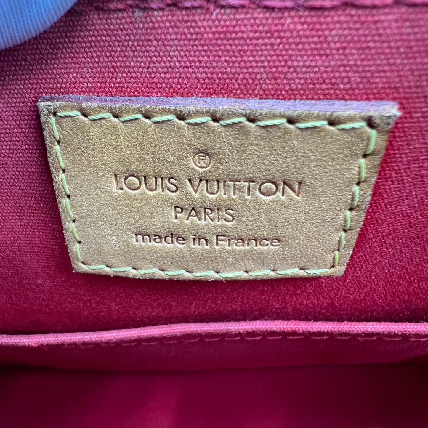 LOUIS VUITTON Vernis Alma BB Cherry