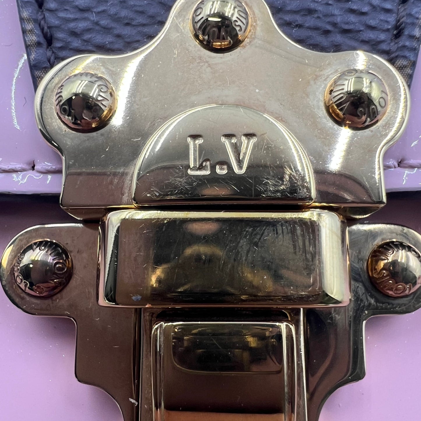 Louis Vuitton 2019 Miroir Vernis Cherrywood BB Pink