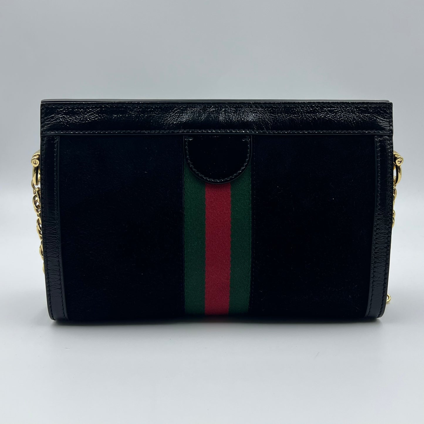 Ophidia chain leather handbag