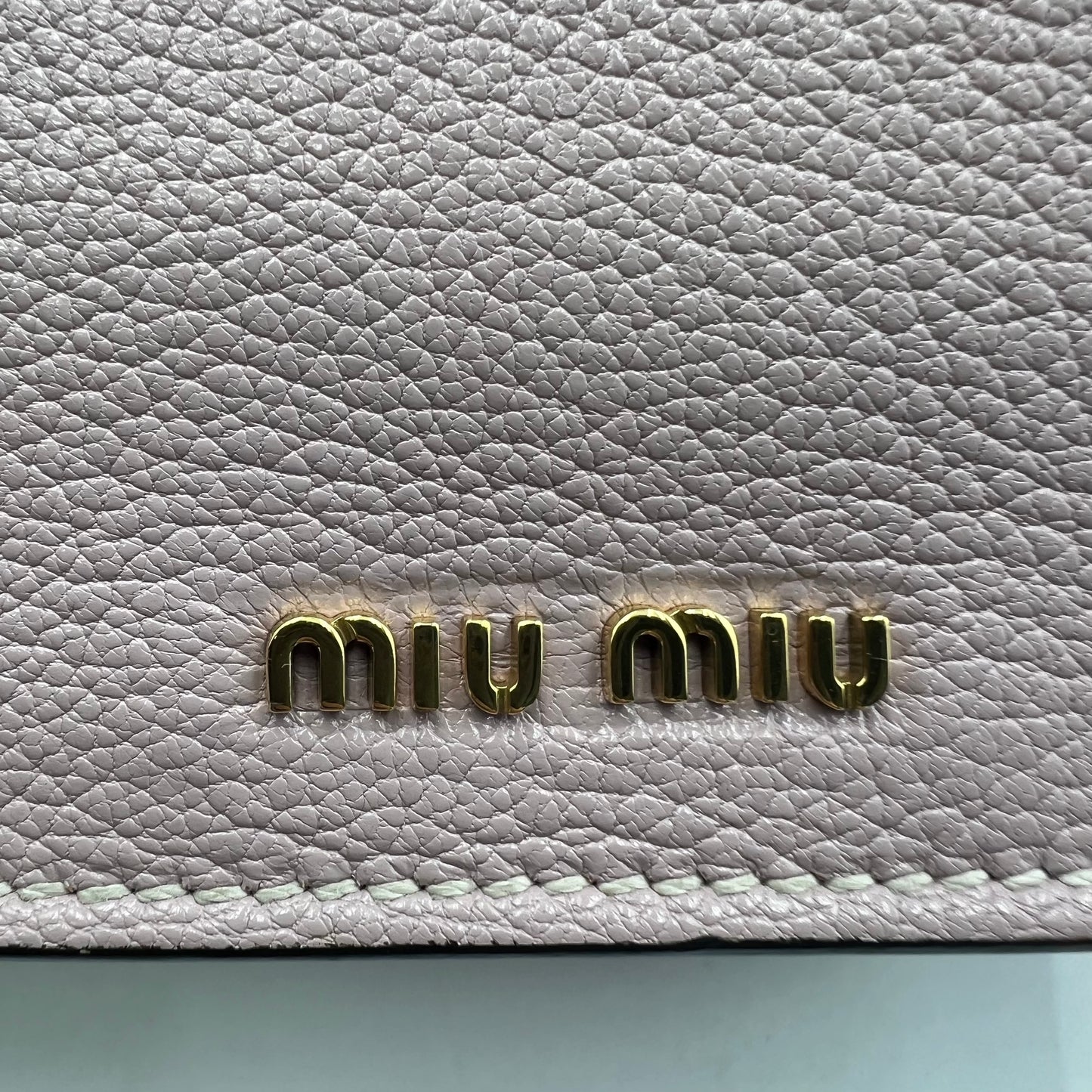 Dusty Lilac Madras Leather Crystal Embellished Buckle Flap Shoulder Bag