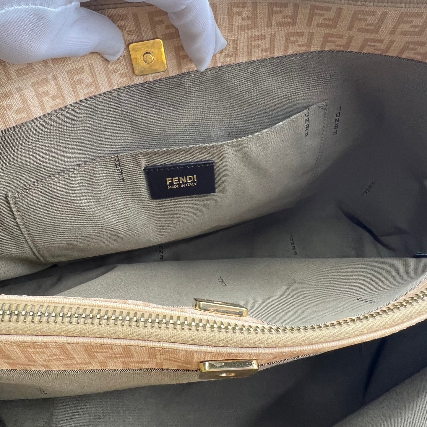 Fendi Zucchino Canvas Tote