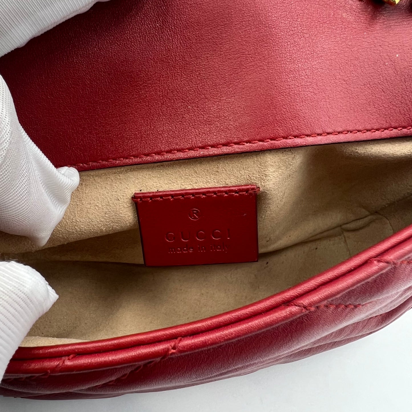 GG Marmont Super Mini Red