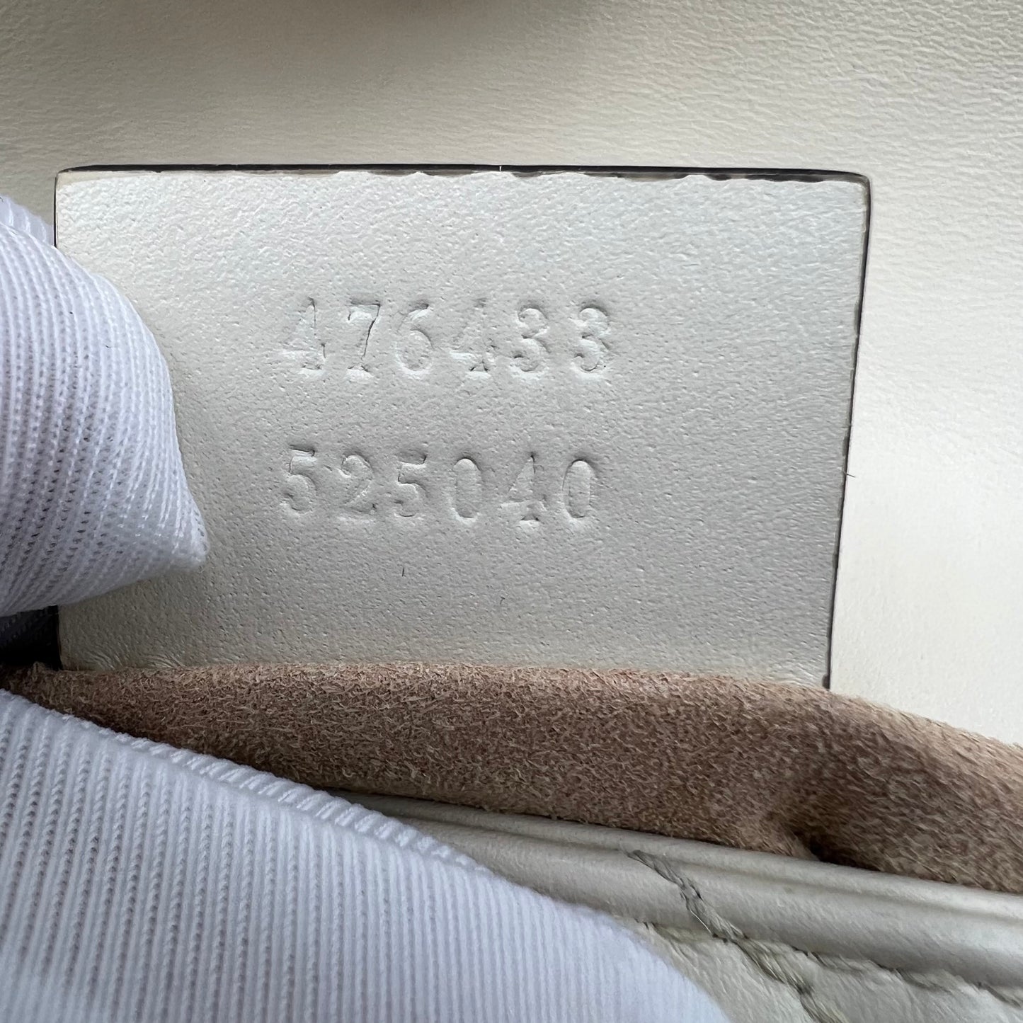 Calfskin Matelasse Super Mini GG Marmont Shoulder Bag White