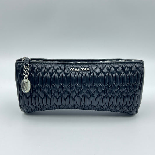 Matelassé Crystal Zip Pouch