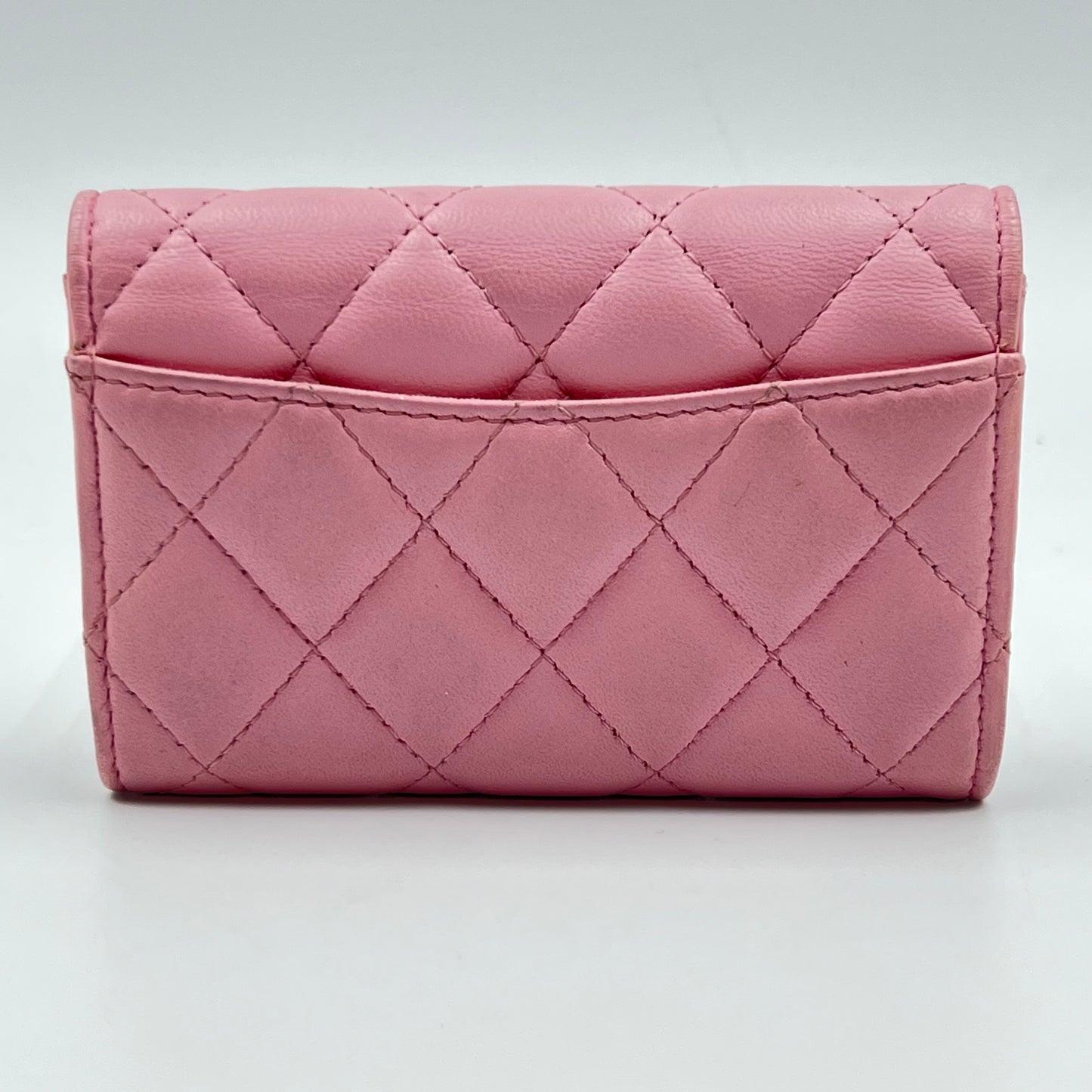 Chanel Classic Flap Cardholder - Pink/Gold