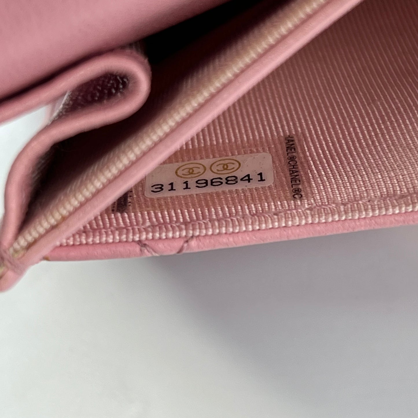 Chanel Classic Flap Cardholder - Pink/Gold