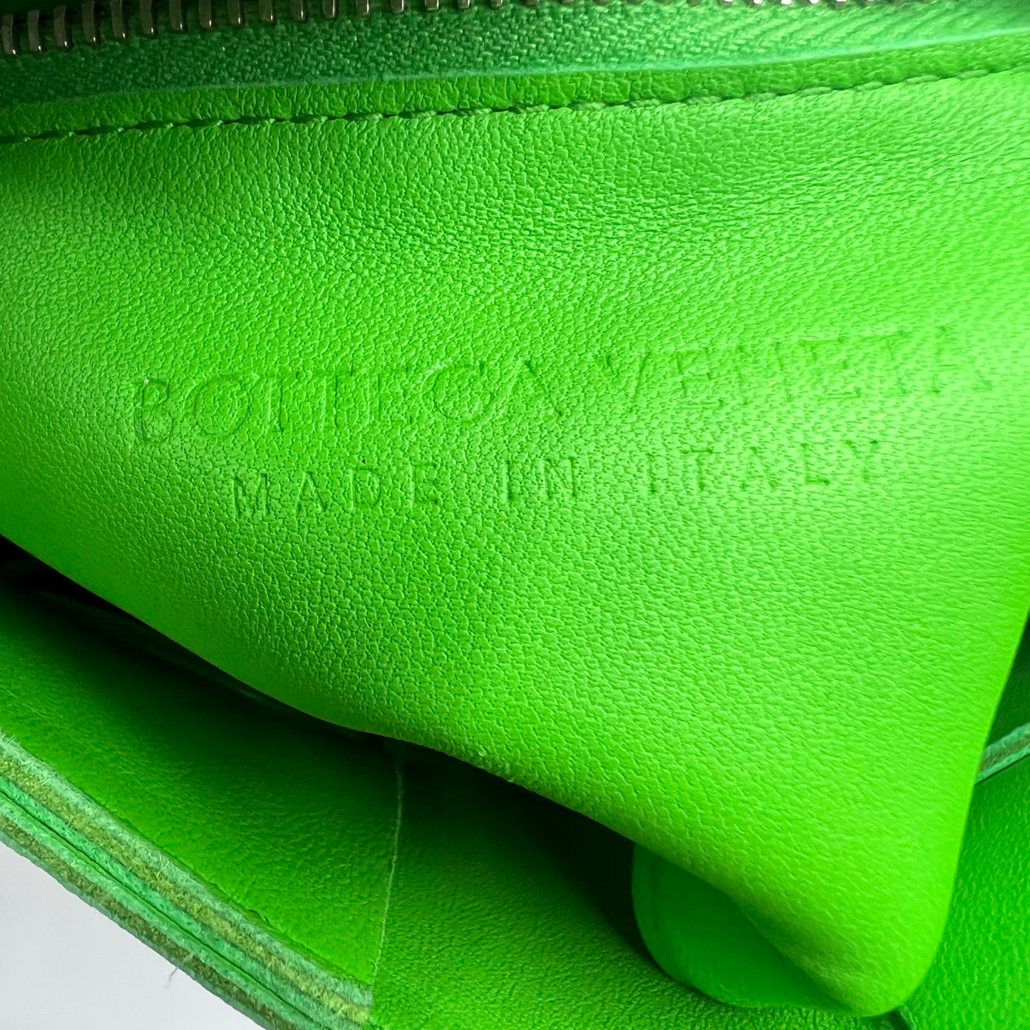 Lambskin Maxi Intrecciato Cassette Crossbody Bag Grass