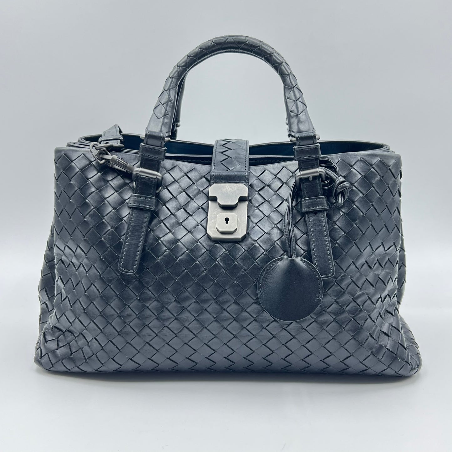 Intrecciato Roma Small Black