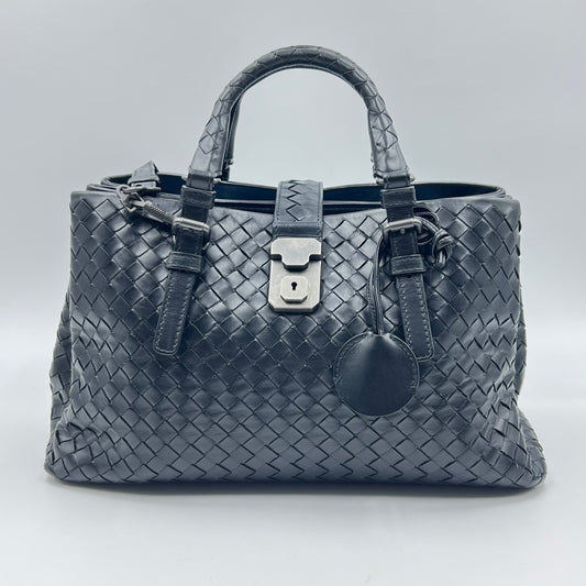 Intrecciato Roma Small Black