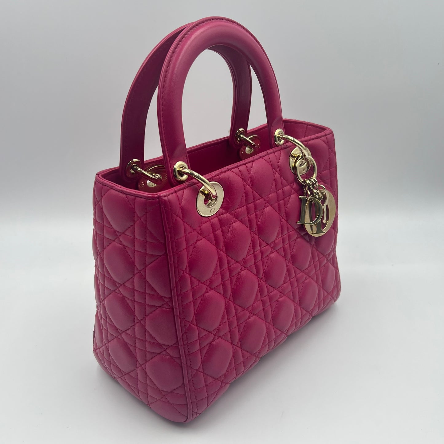 Cannage Lady Dior Medium Pink