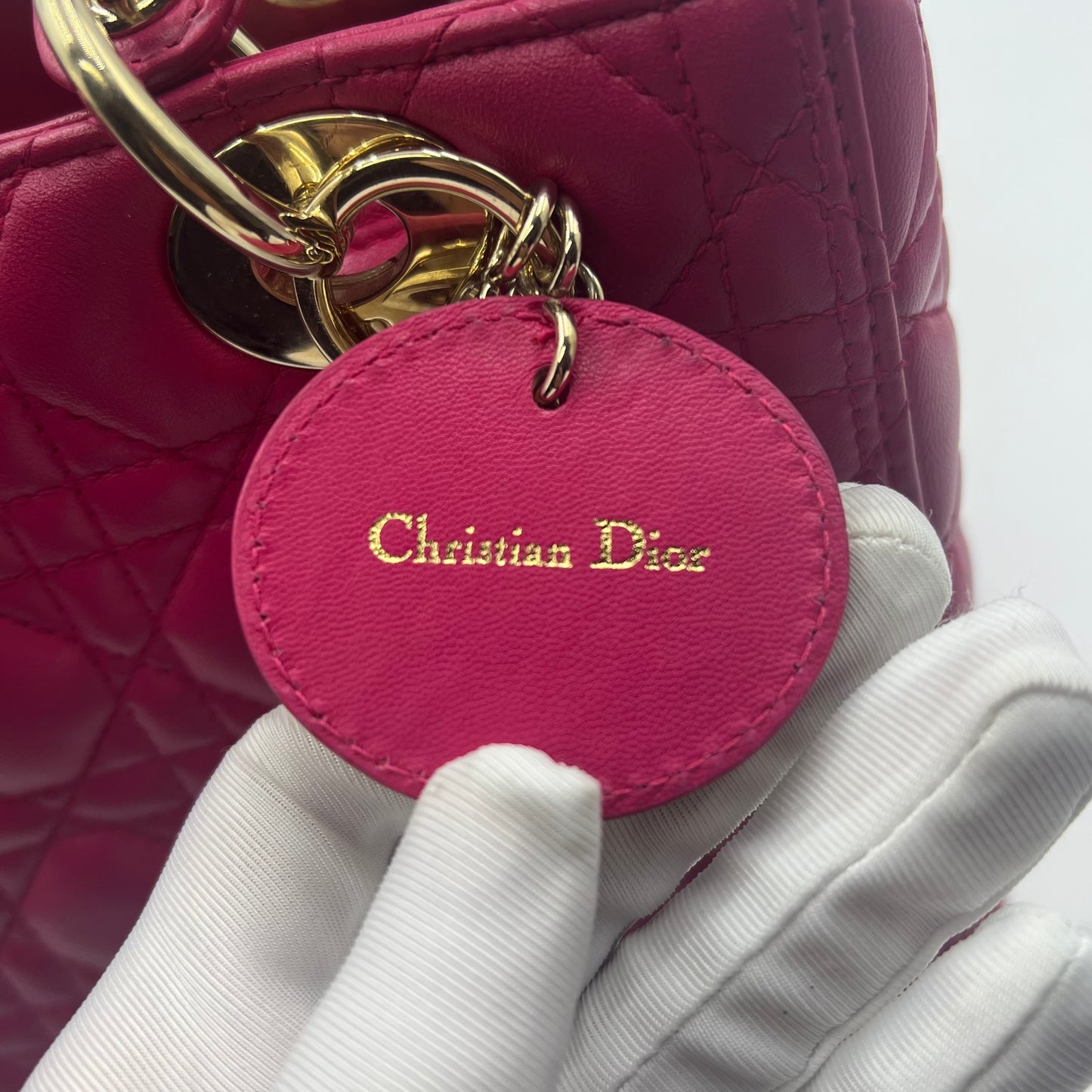 Cannage Lady Dior Medium Pink