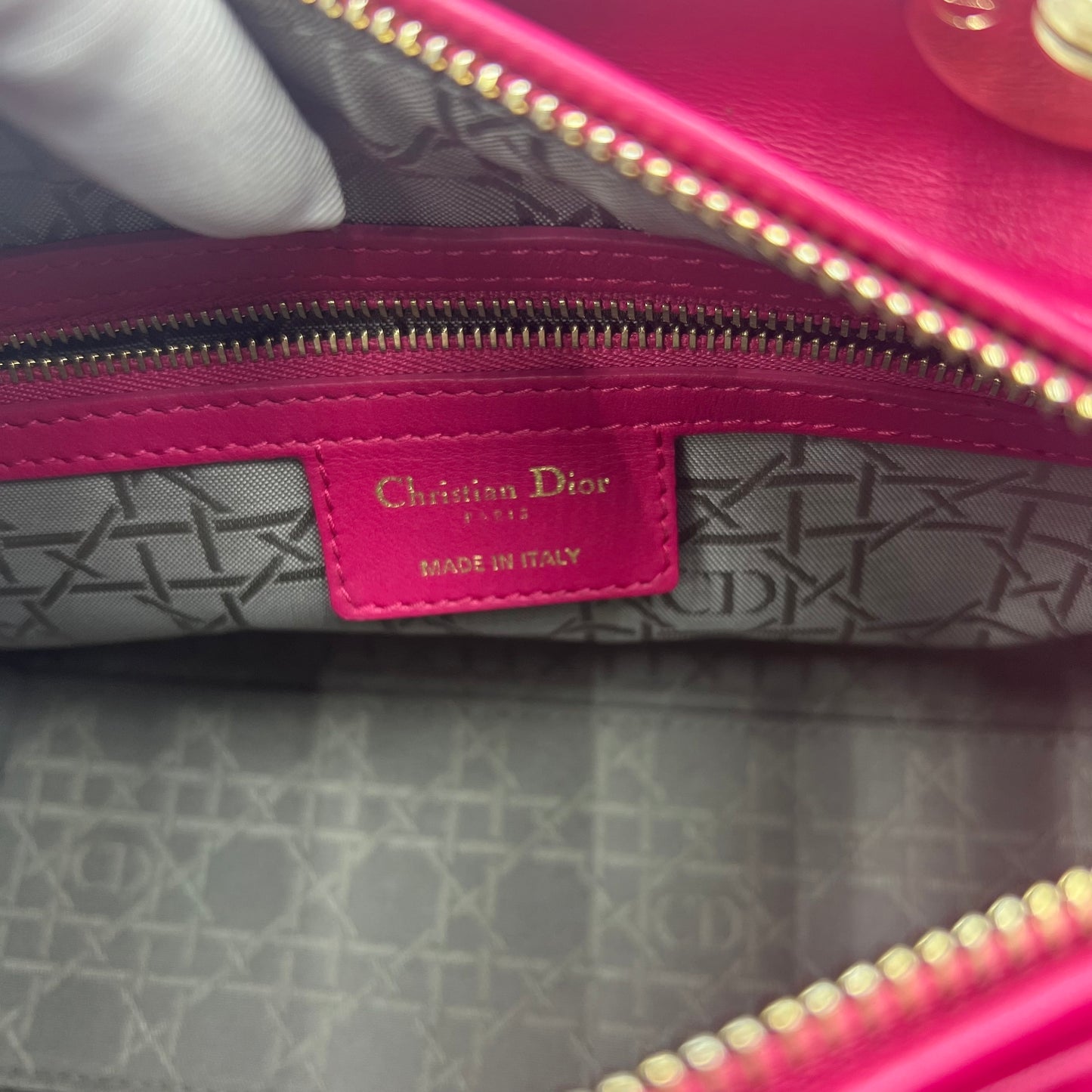 Cannage Lady Dior Medium Pink