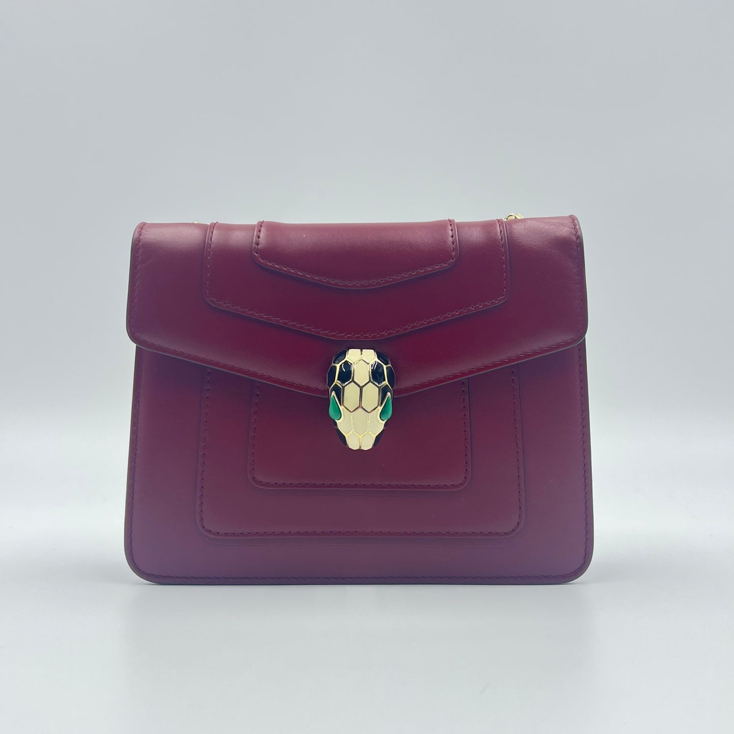 Serpenti Forever Square Shoulder Bag Leather