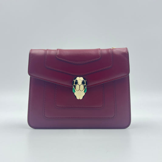 Serpenti Forever Square Shoulder Bag Leather
