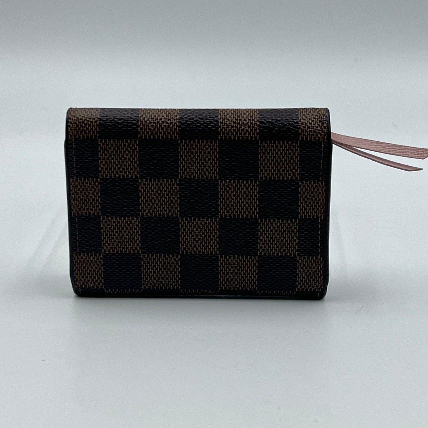 Damier Ebene Rosalie Coin Purse Rose Ballerine