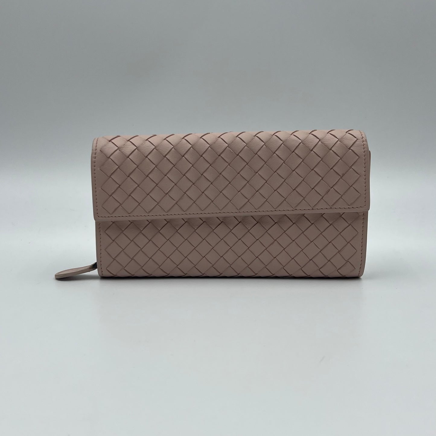 INTRECCIATO LEATHER WALLET BABY PINK