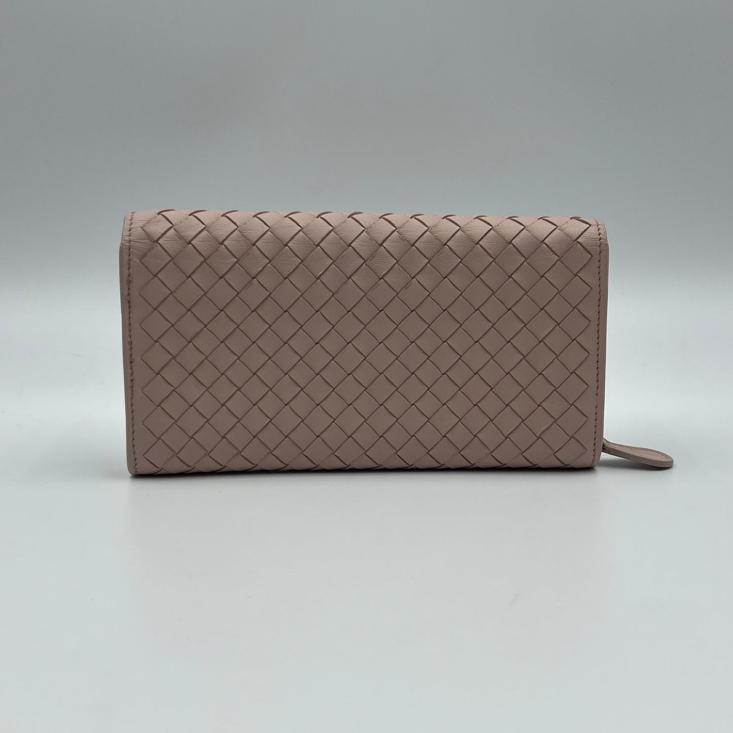 INTRECCIATO LEATHER WALLET BABY PINK