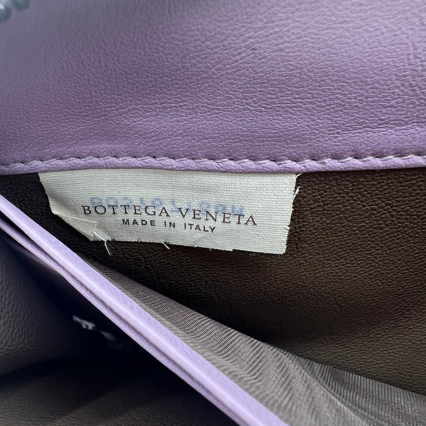 Nappa Intrecciato Zip Around Wallet Lavender
