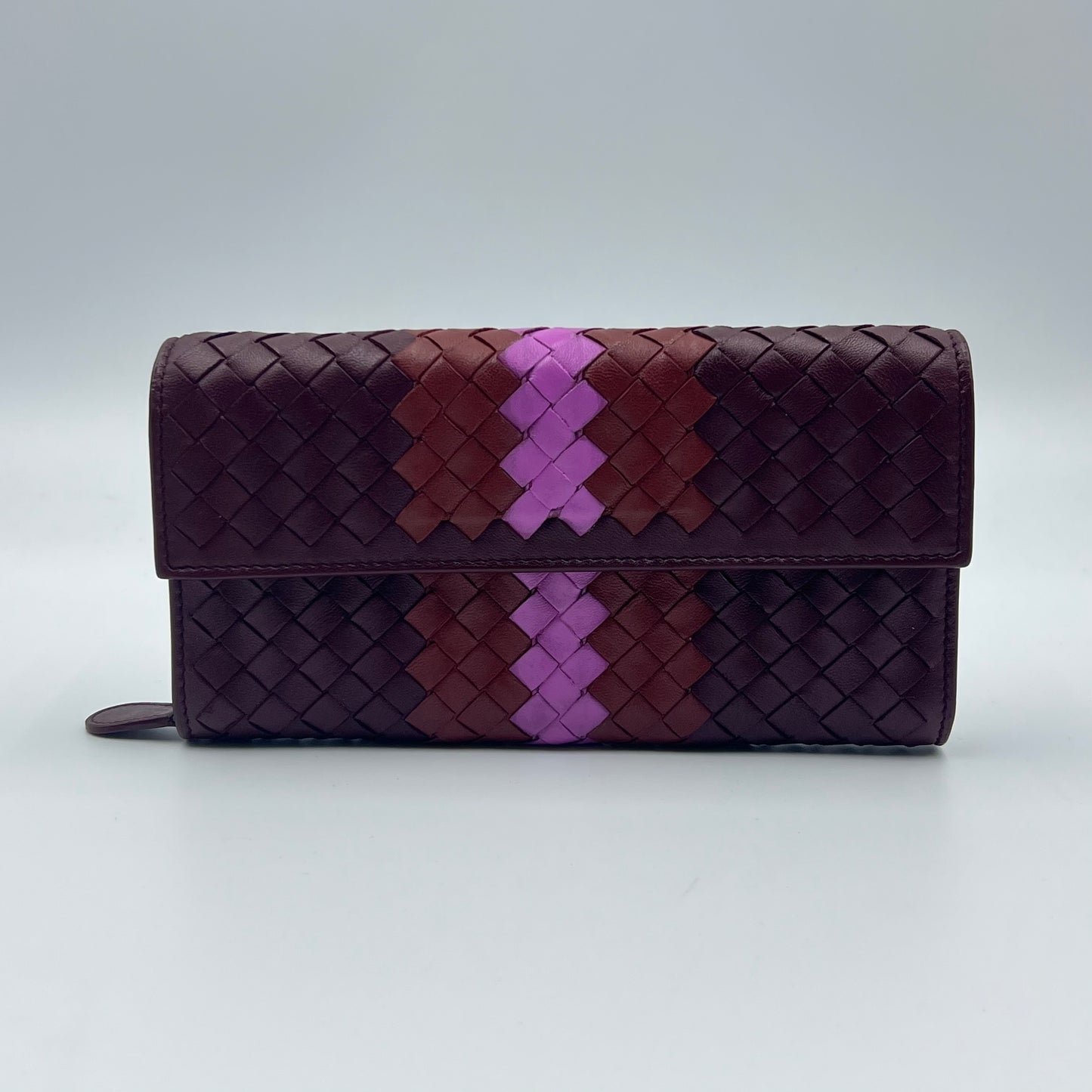 Tricolor Nappa Intrecciato Continental Wallet
